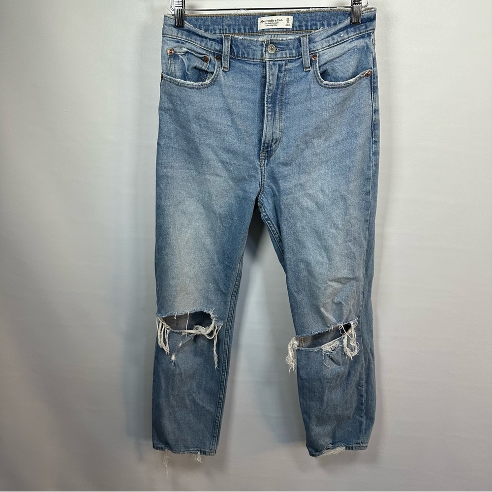 Abercrombie & Fitch Blue Straight Leg Jeans